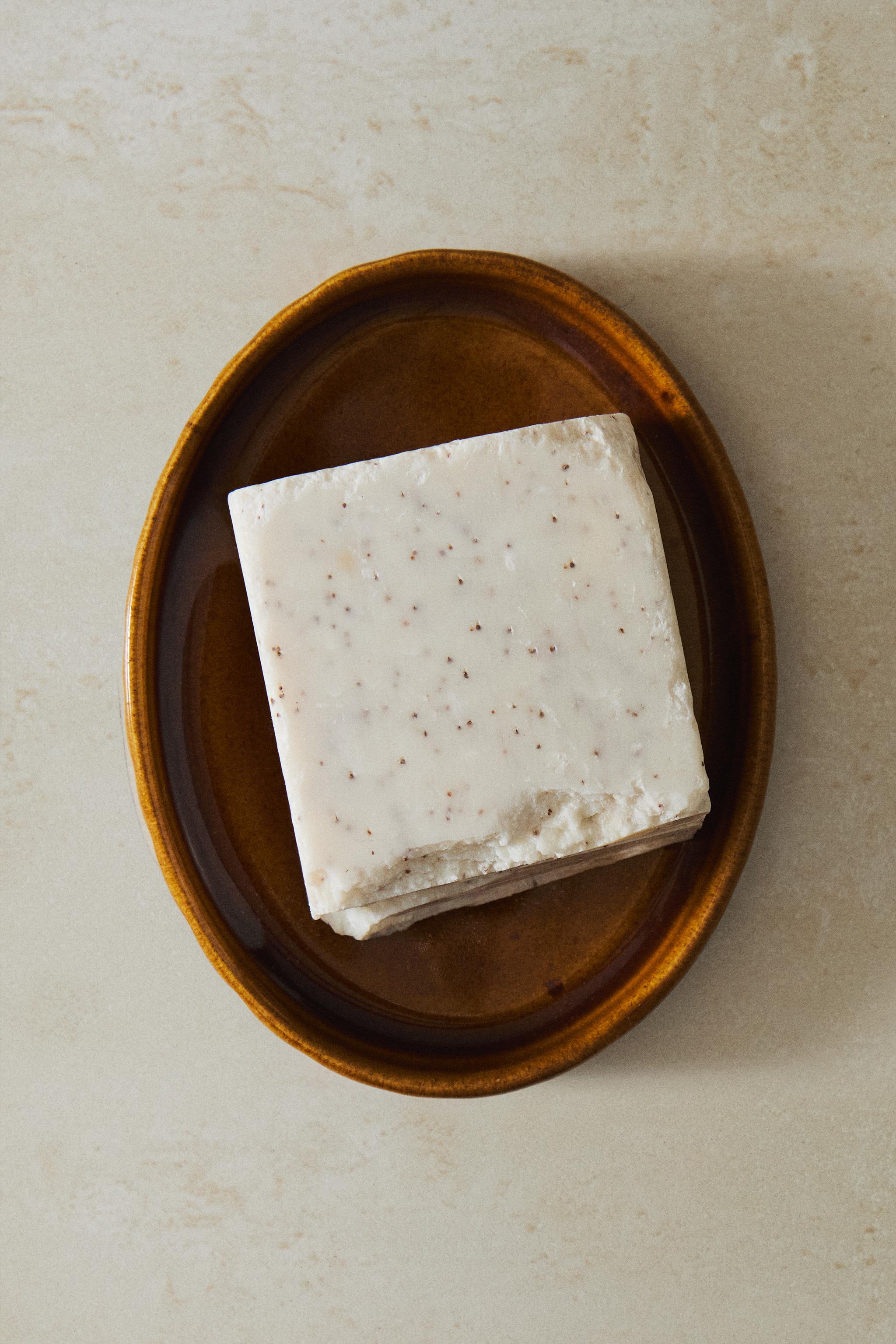 PORTE-SAVON BAIN RELIEF MOUTARDE